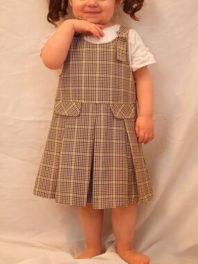 Zara Kids Plaid Pinafore Dress - Size 2 - NWT